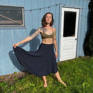 CP Shades Midi Skirt in Black (XS)